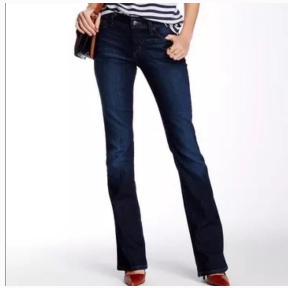 Joe's Jeans Womans Honey Curvy Bootcut Stretch Jeans size 32 Harmony Dark Blue